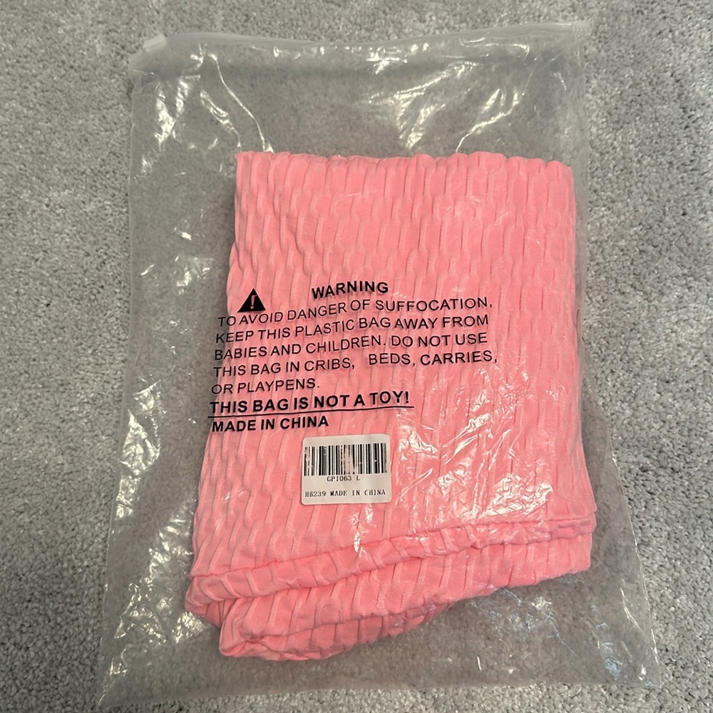 New Large Bubblegum pink Amazon Butt Lifting Leggjngs - Picture 5 of 6